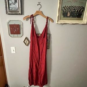 Dissh midi plunge dress